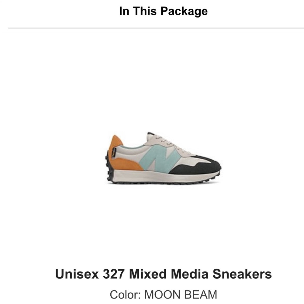 New Balance 327 Mixed Media Sneakers